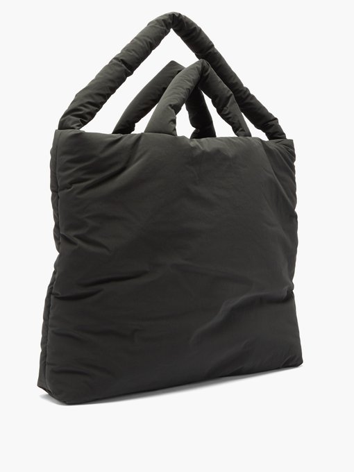 large black canvas tote bag