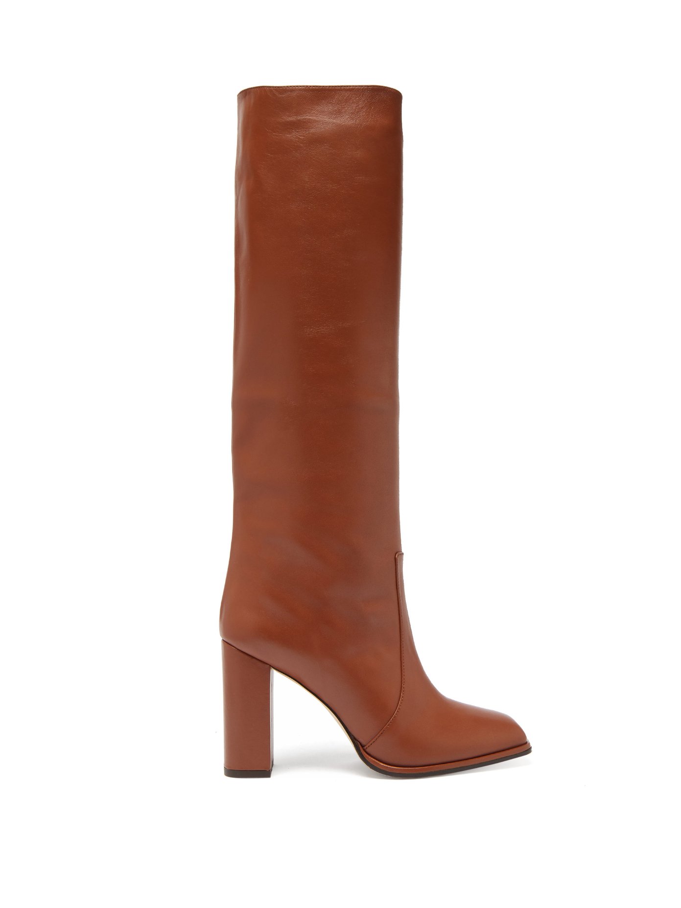Knee-high leather boots | Paris Texas 