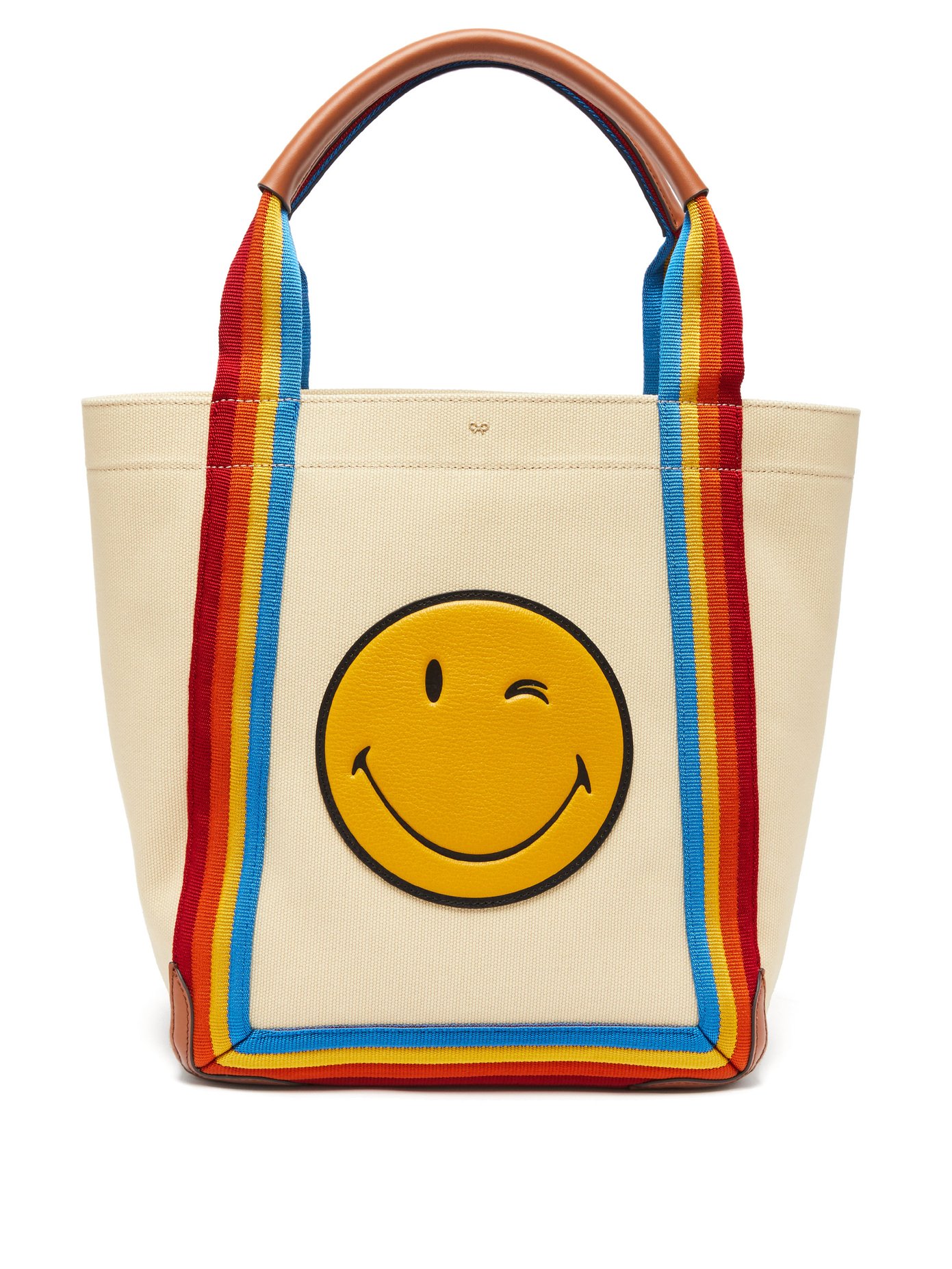 anya hindmarch smiley tote bag