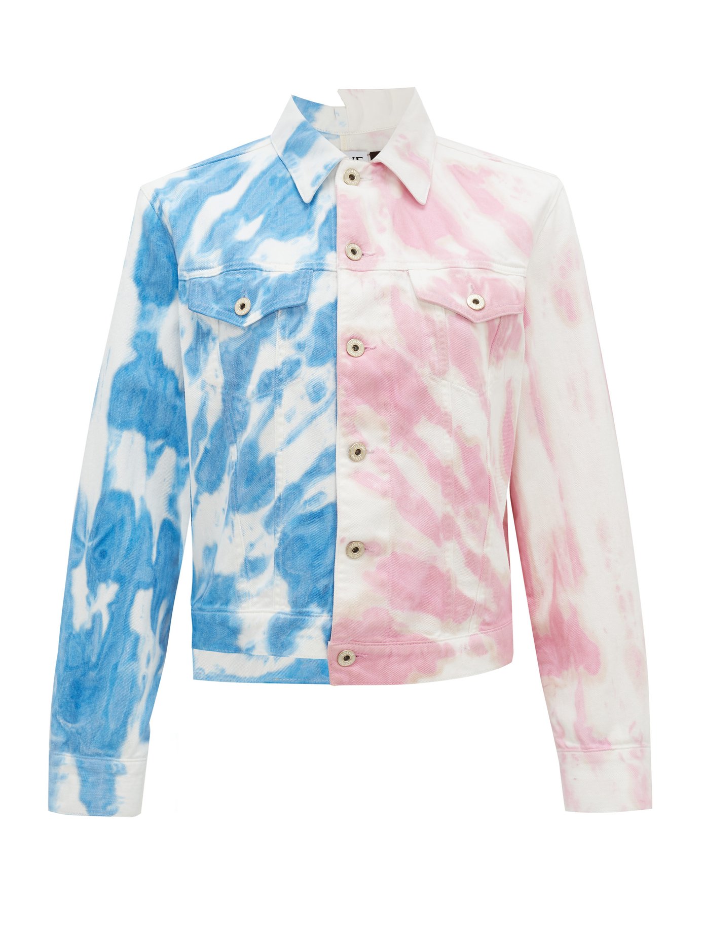 tie dye denim jacket