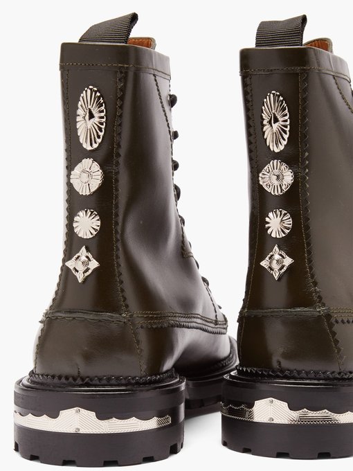 studded leather boots