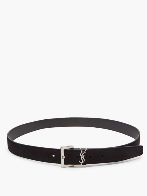 YSL-monogram suede belt | Saint Laurent | MATCHESFASHION UK