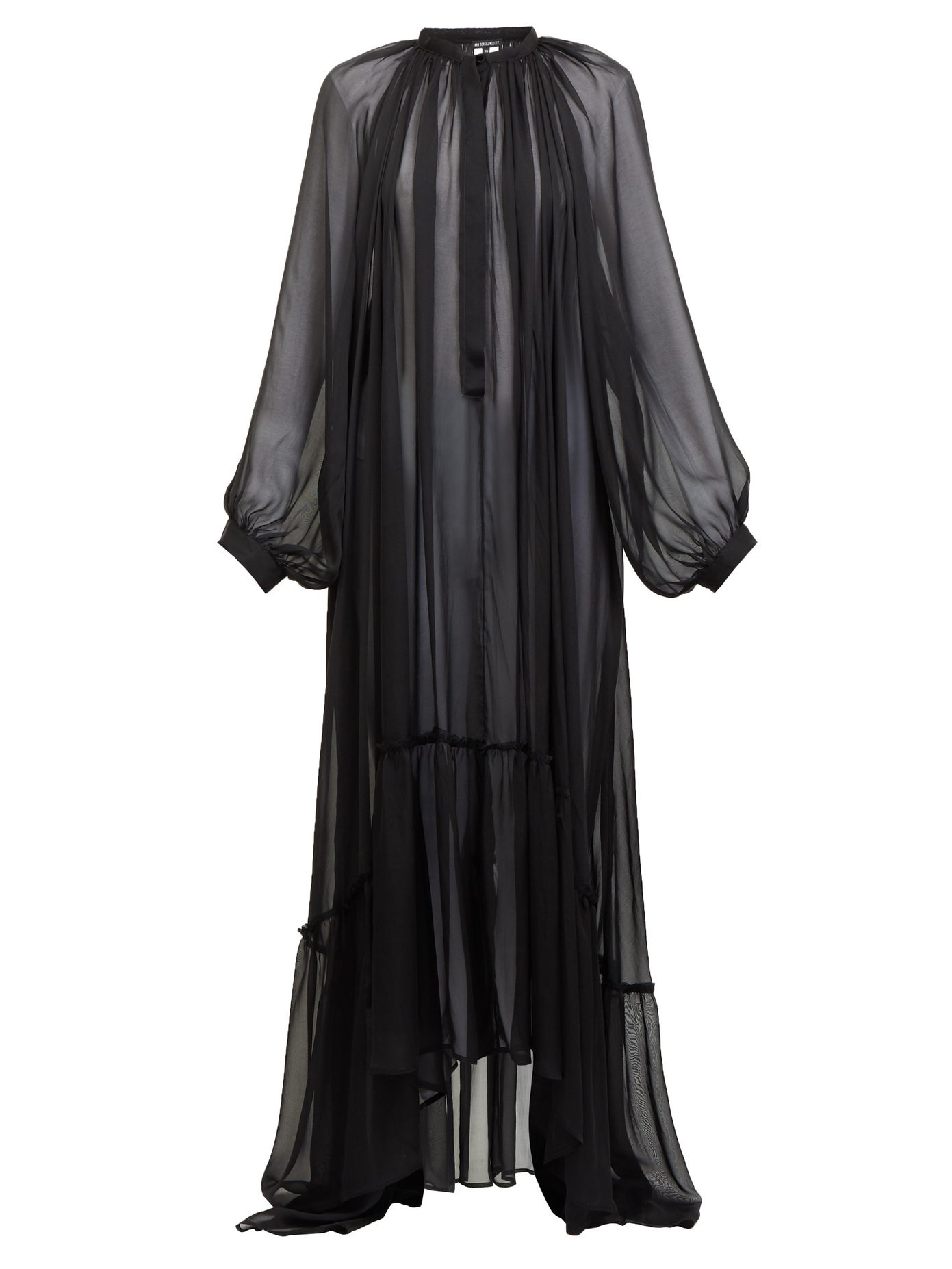 black maxi dress with sleeves uk