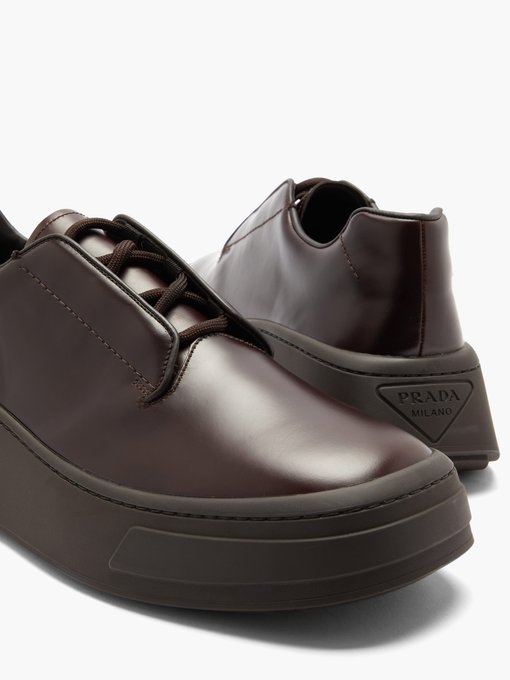 prada brown shoes