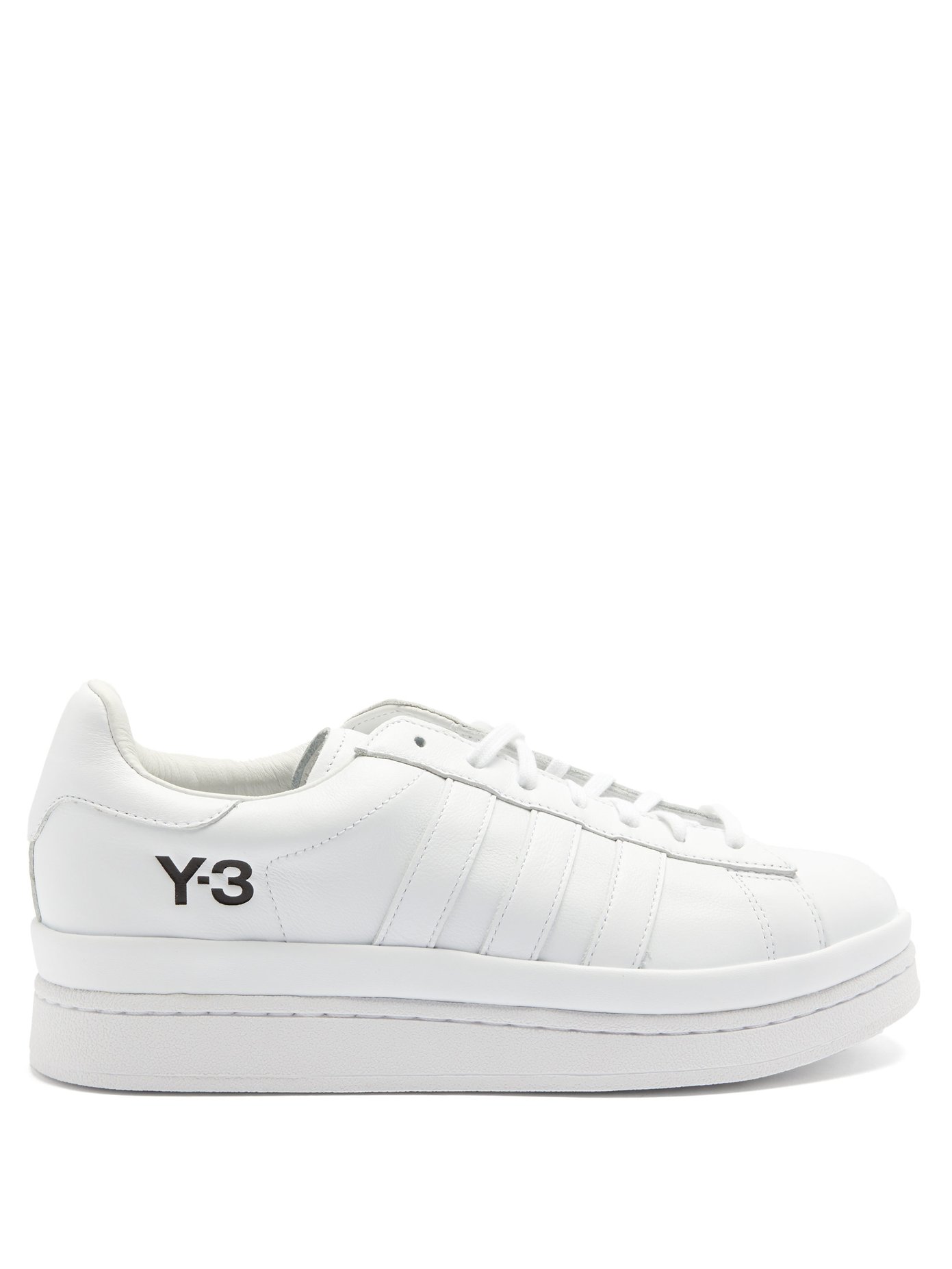 y3 leather trainers