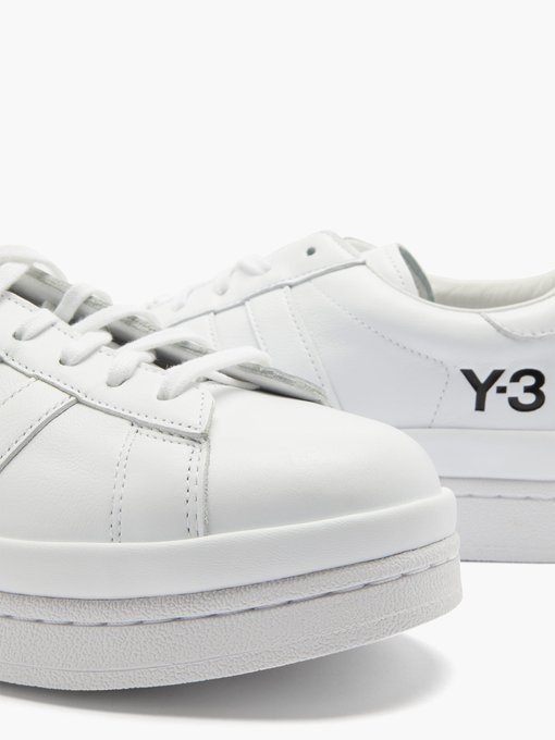 y3 leather trainers
