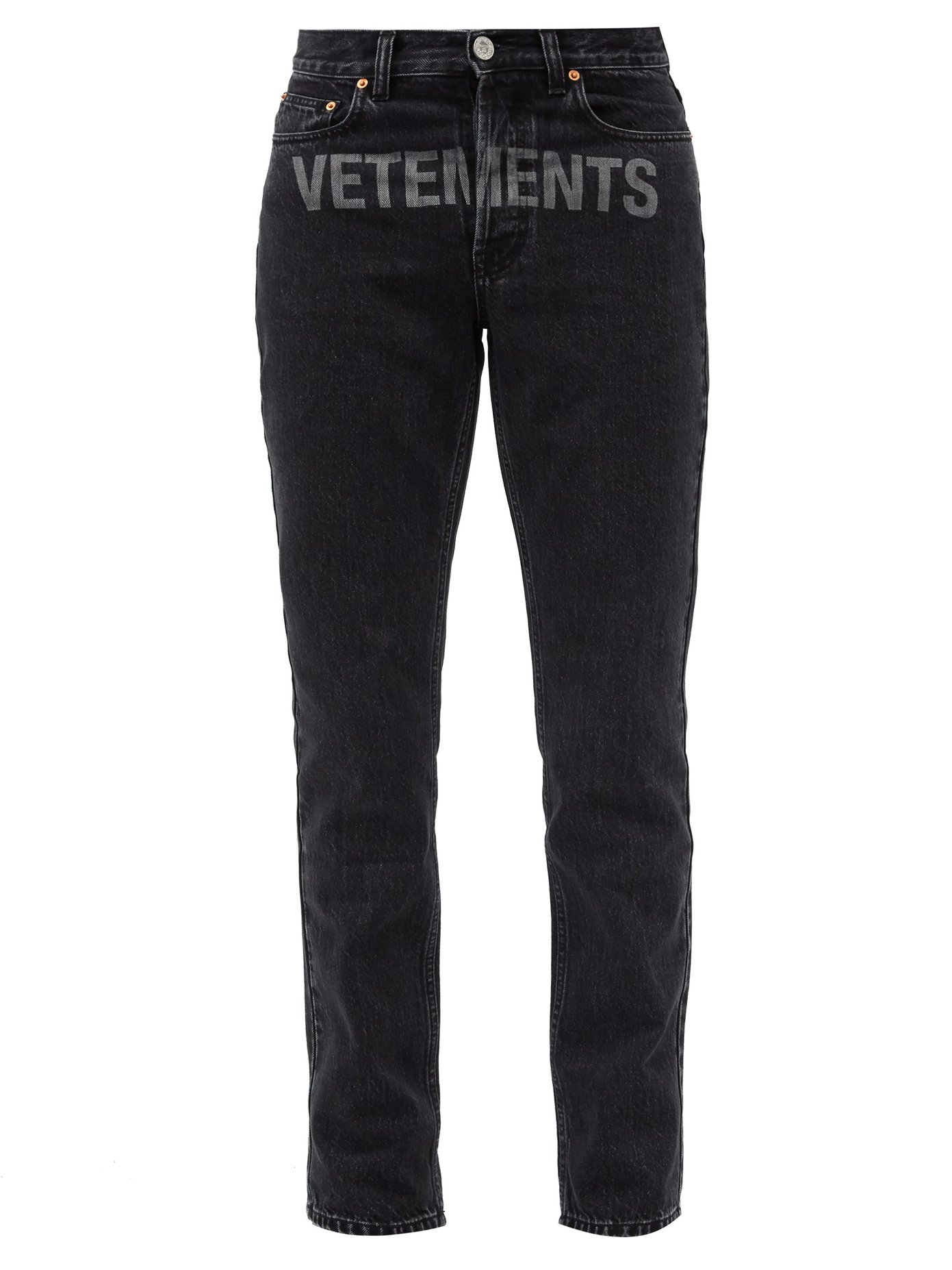 vetements black jeans