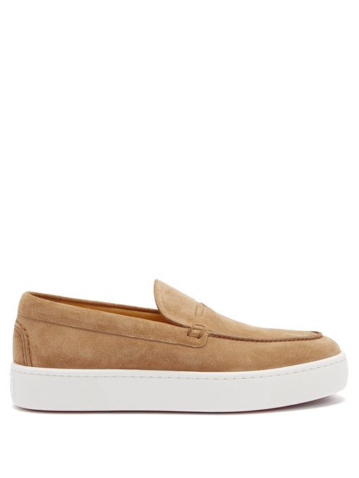 beige deck shoes