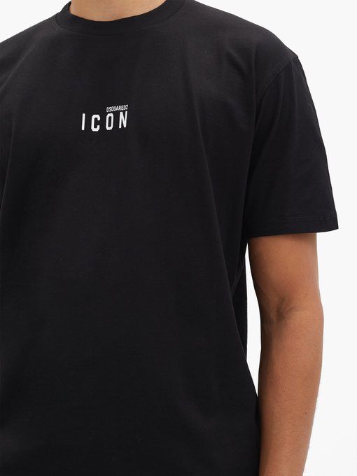 Icon Logo Print Cotton T Shirt Dsquared2 Matchesfashion Us