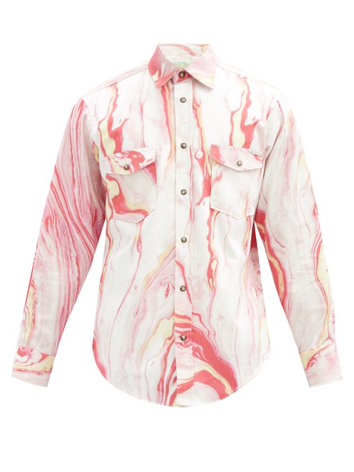 western print shirt