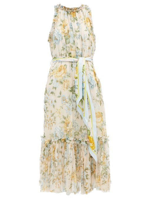 zimmermann silk midi dress