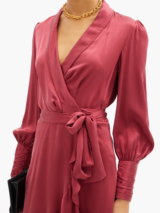 silk wrap over dress