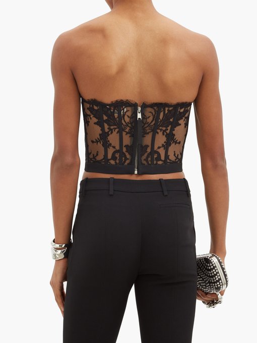 Lace Bustier Top Alexander Mcqueen Matchesfashion Us