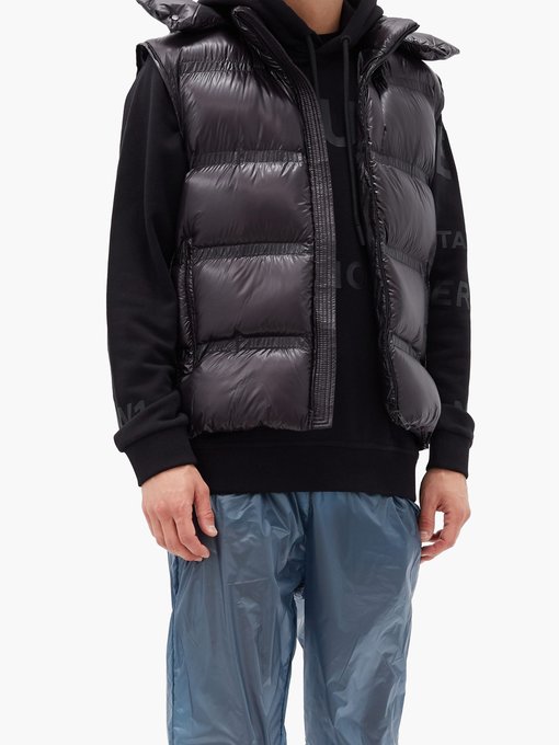 moncler body warmer with hood