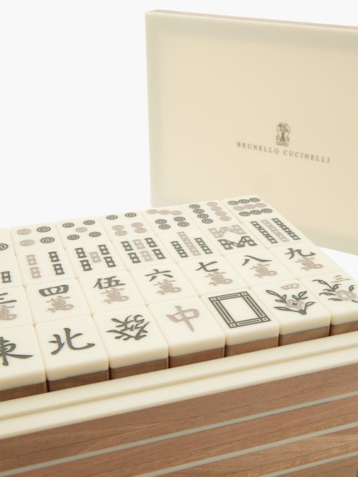 Walnut wooh mahjong set | Brunello Cucinelli | MATCHESFASHION US