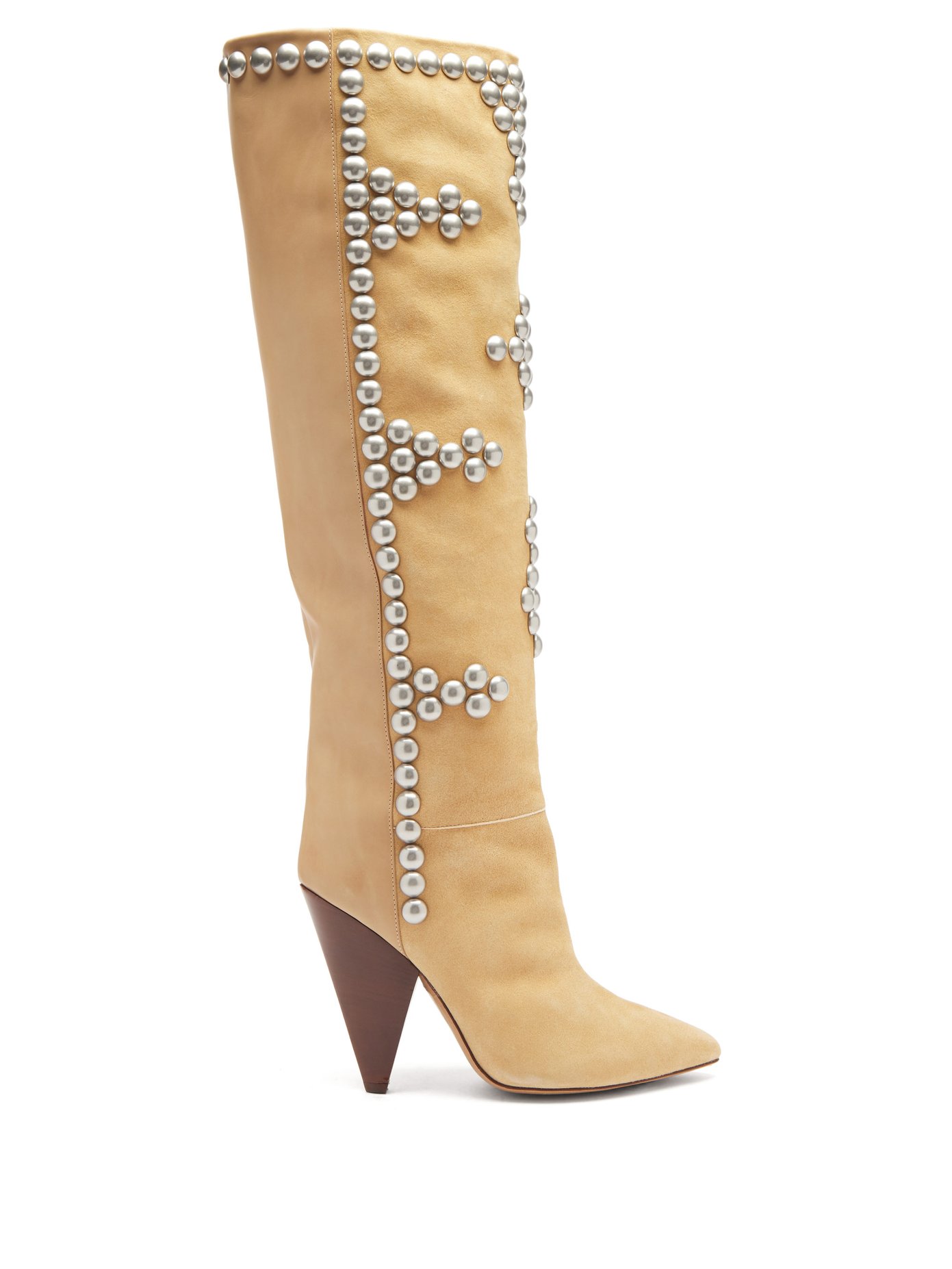 knee high studded boots