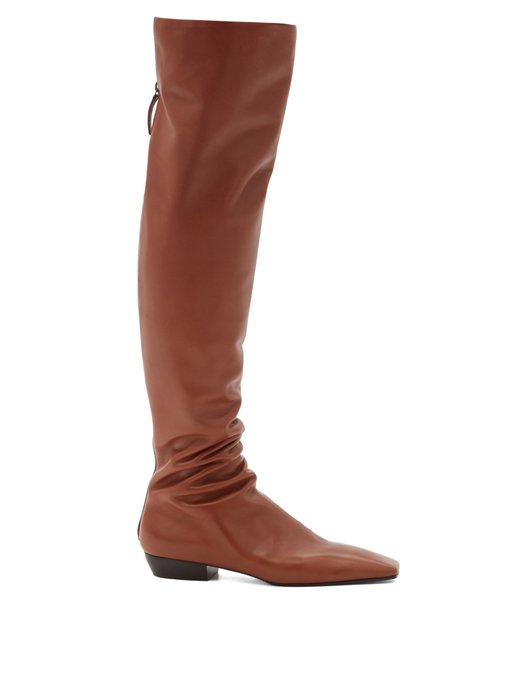 slouch boots over the knee