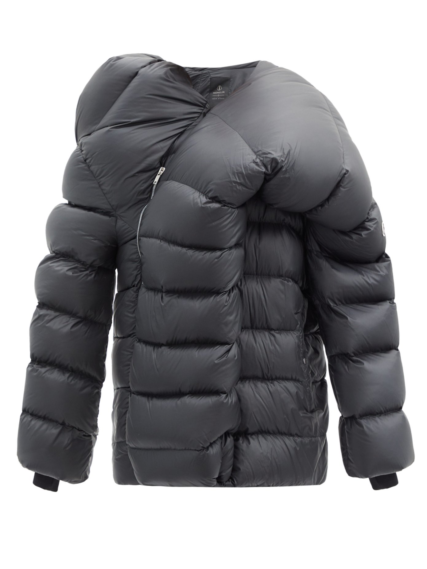 Hikoville asymmetric quilted down coat 