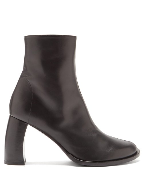 ann demeulemeester leather ankle boots