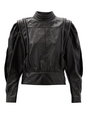Lars balloon-sleeve leather blouse | Isabel Marant | MATCHESFASHION KR