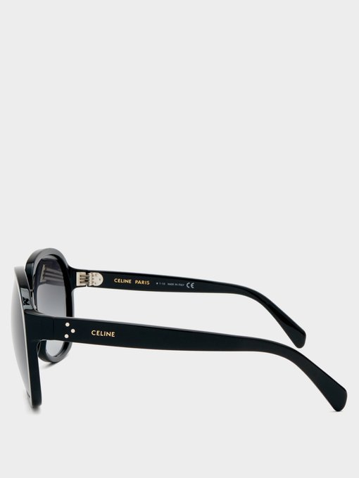 Oversized Round Acetate Sunglasses Celine Eyewear Matchesfashion Au