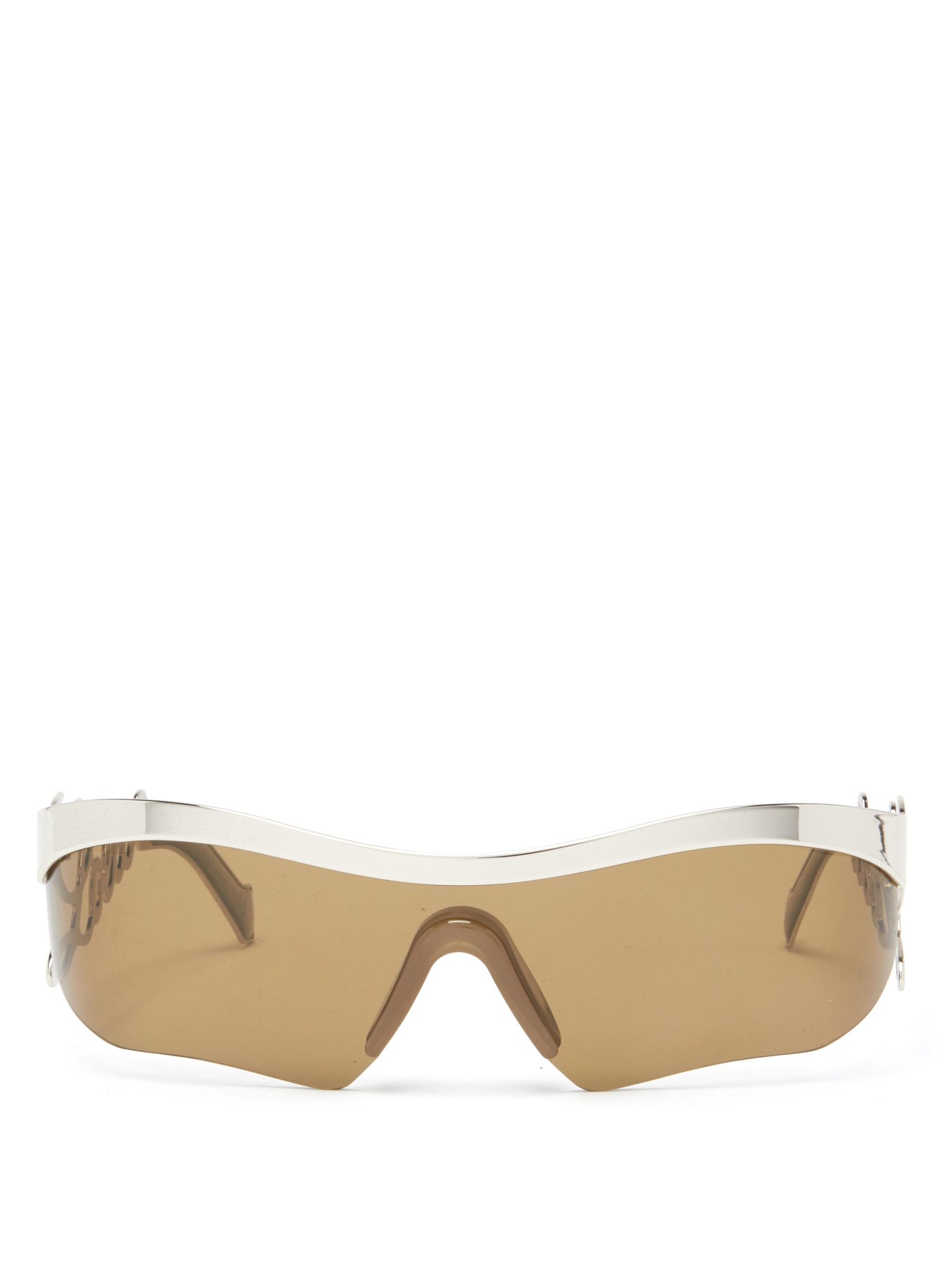 Logo Arm Rectangular Metal Sunglasses Loewe Matchesfashion Us