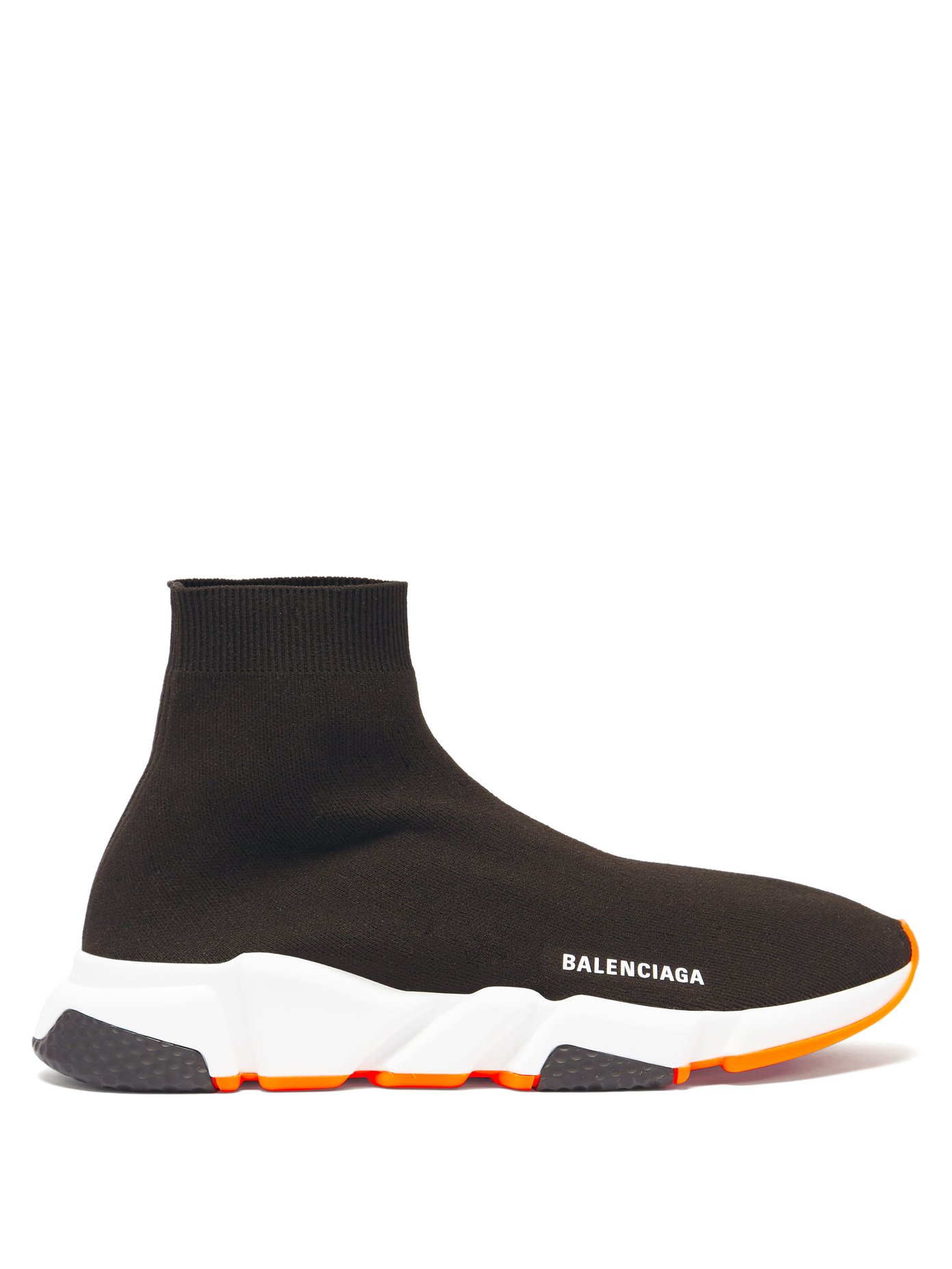 balenciaga sock shoes orange