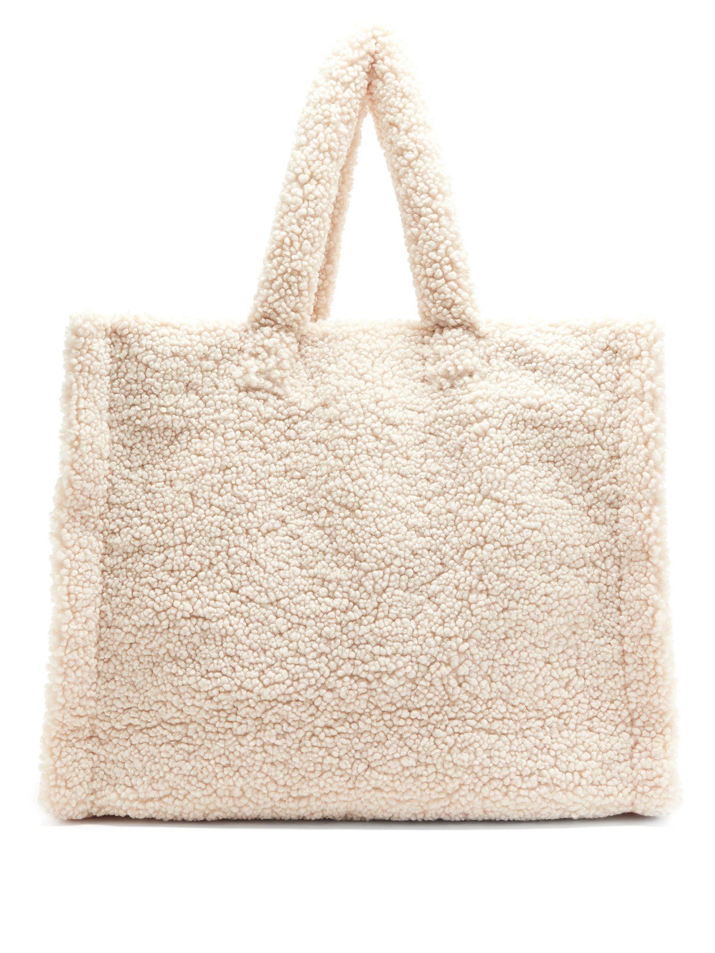 faux shearling bag