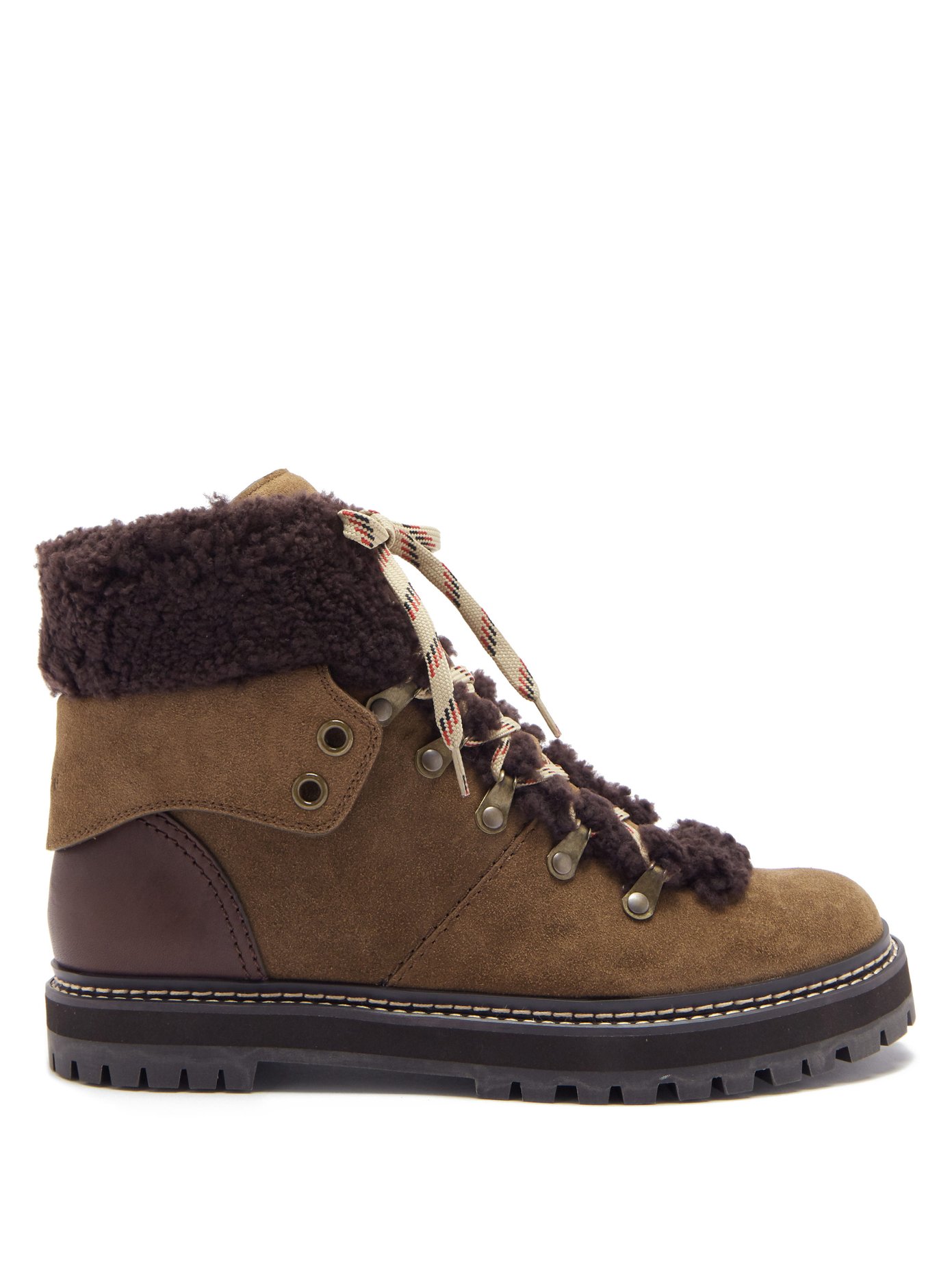 Eileen shearling and suede boots | See 