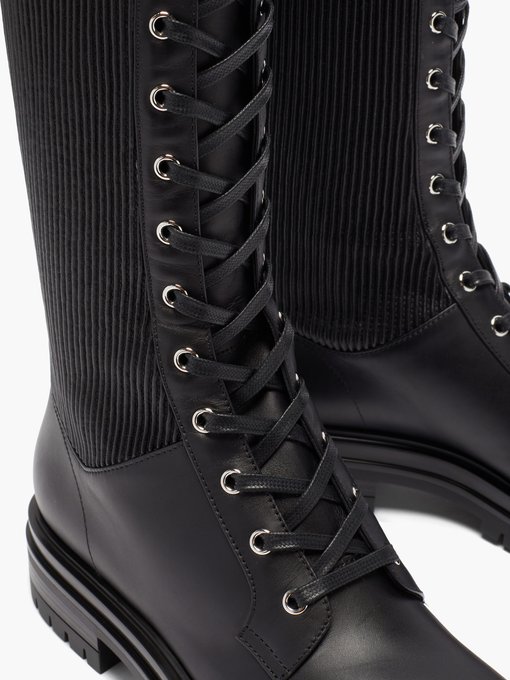 Martis lace-up leather knee-high boots | Gianvito Rossi | MATCHESFASHION UK