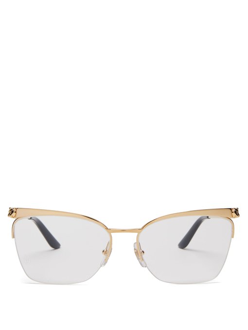 Core cat-eye metal glasses | Cartier 