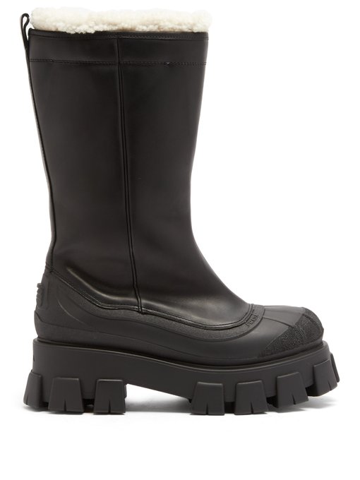 Monolith chunky-sole leather boots 