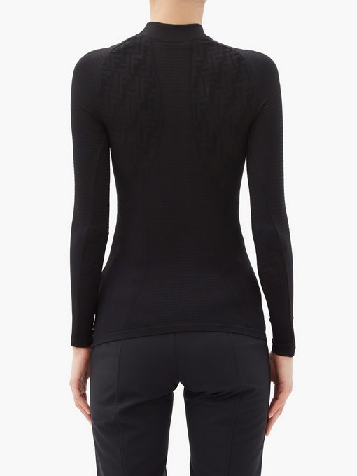 high neck thermal top