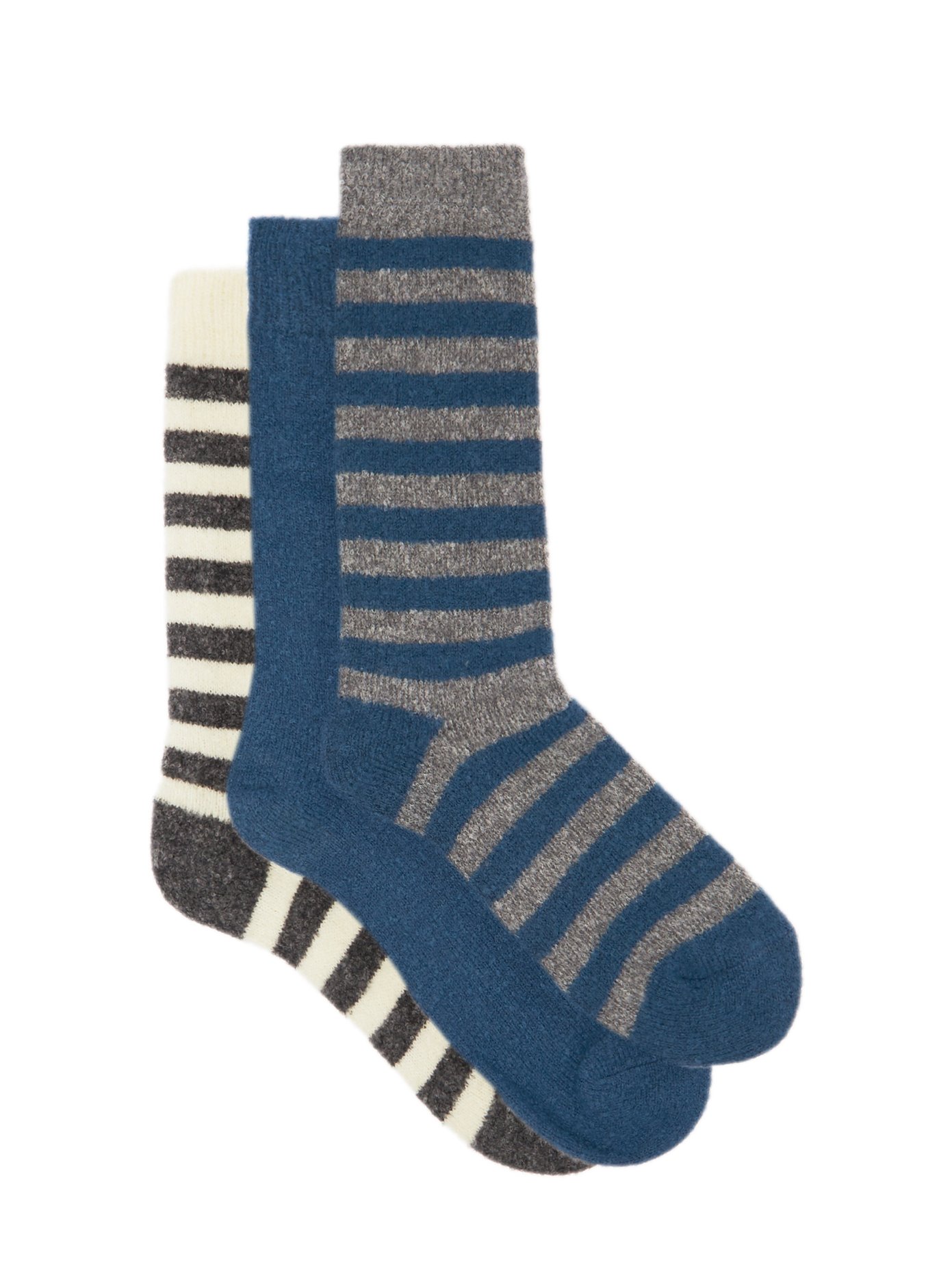 하울링 3팩 메리노울 양말 Howlin Print Pack of three merino-blend socks