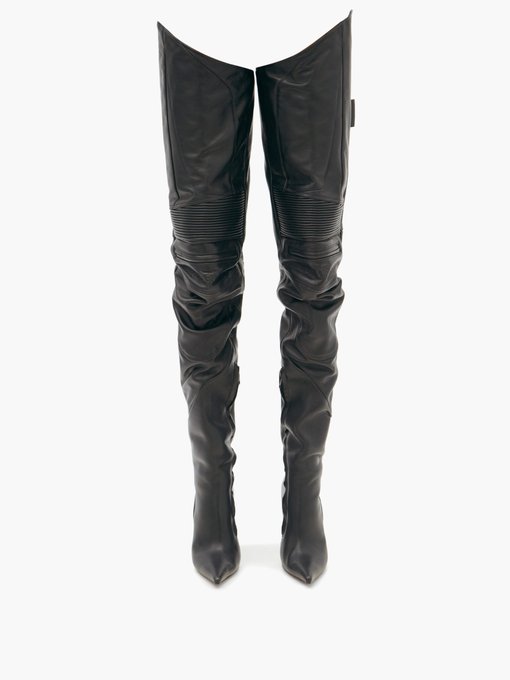 vetements thigh high boots