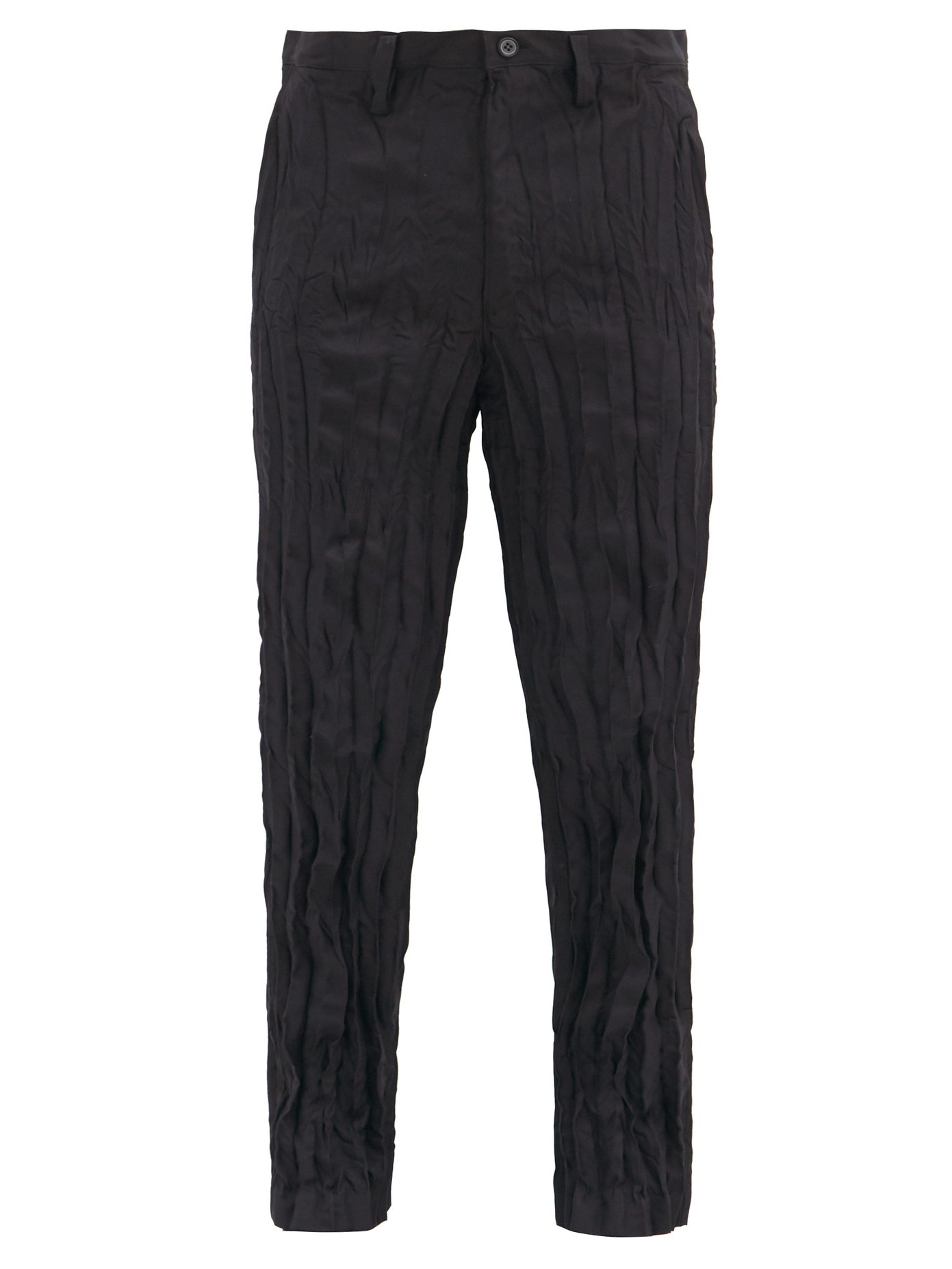Technical Pleated Crinkled Jersey Suit Trousers Issey Miyake Men Matchesfashion Uk