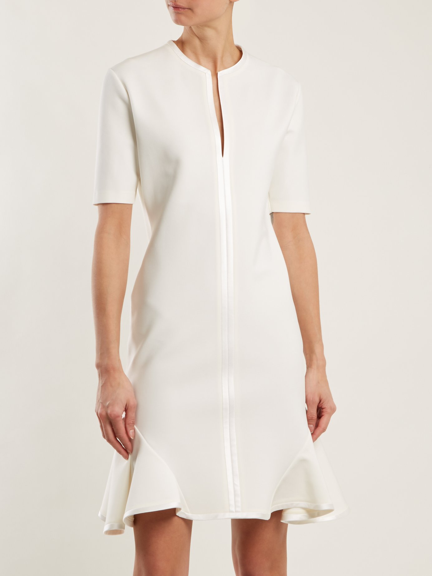 Givenchy Round-neck silk-trimmed dress €1,068 | Short sleeve dresses