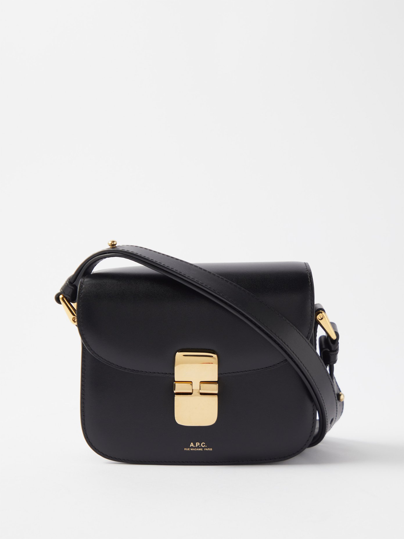 아페쎄 그레이스백 미니 A.P.C. Black Grace mini leather cross-body bag