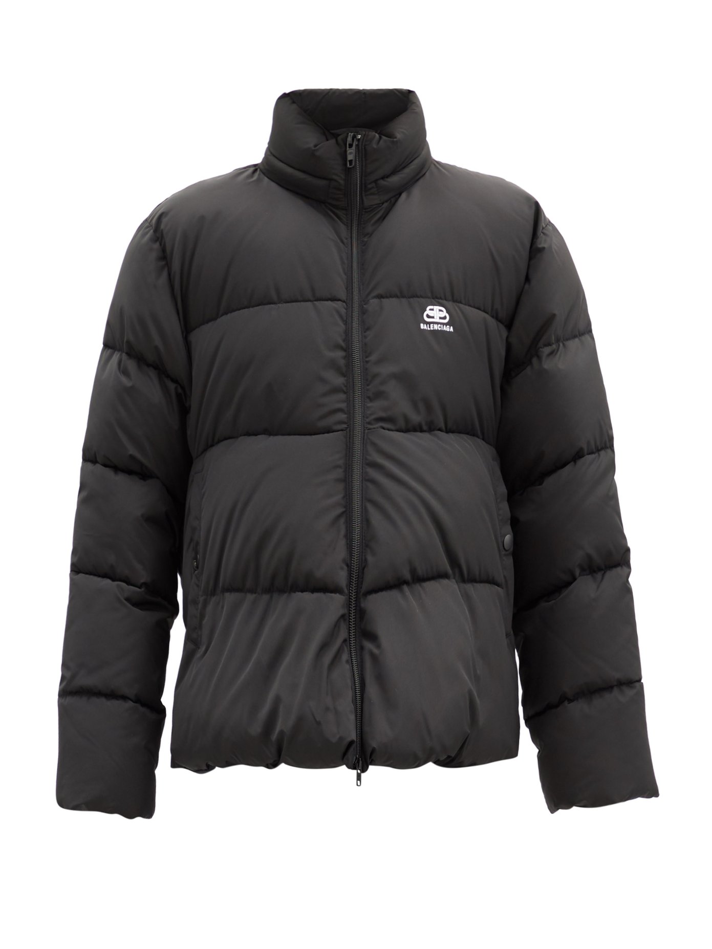 C-shape quilted shell jacket 