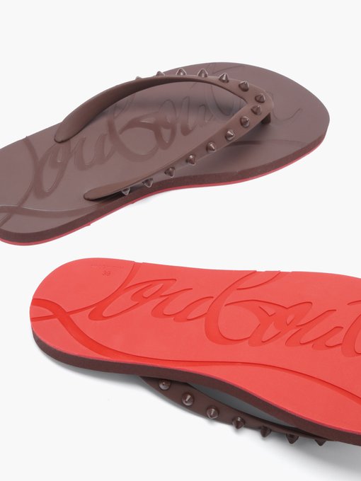 louboutin flip flops