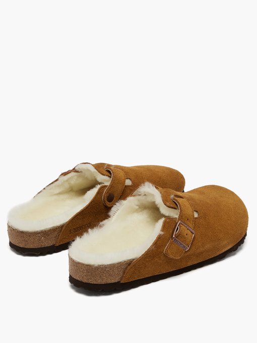 Boston shearling-lined suede clogs 