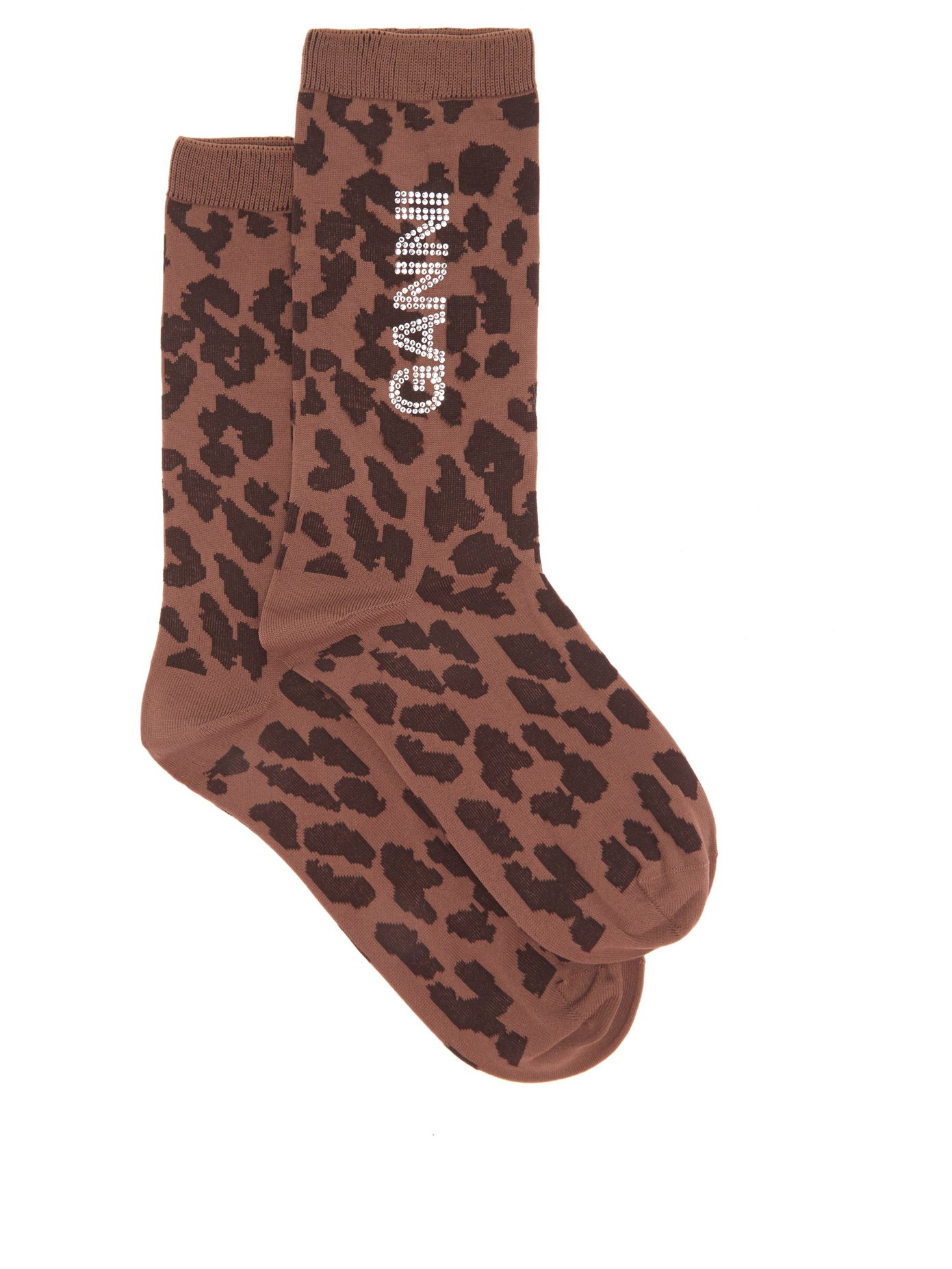 leopard print sock trainers