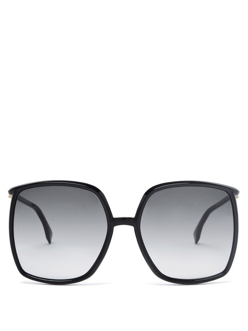fendi oversized square sunglasses