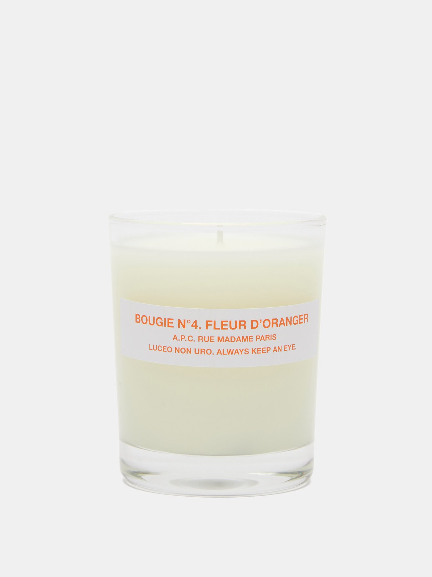 아페쎄 No.4 캔들 A.P.C. White No.4 orange blossom-scented candle