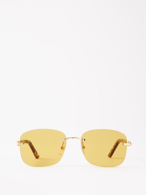 yellow cartier glasses