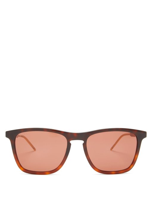 gucci tortoiseshell square sunglasses