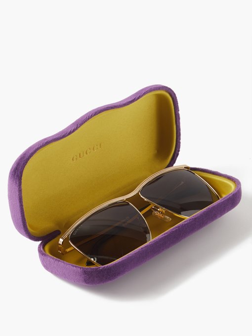 D-frame metal sunglasses | Gucci 
