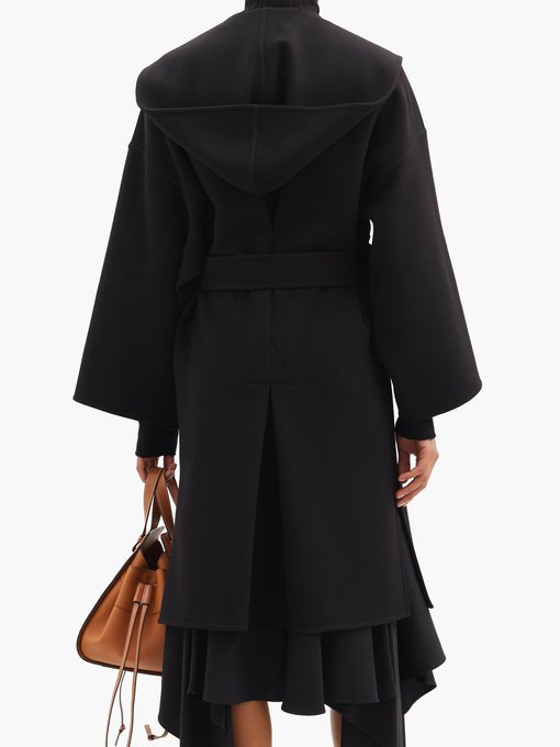 Hooded wool-blend wrap coat | Loewe | MATCHESFASHION UK