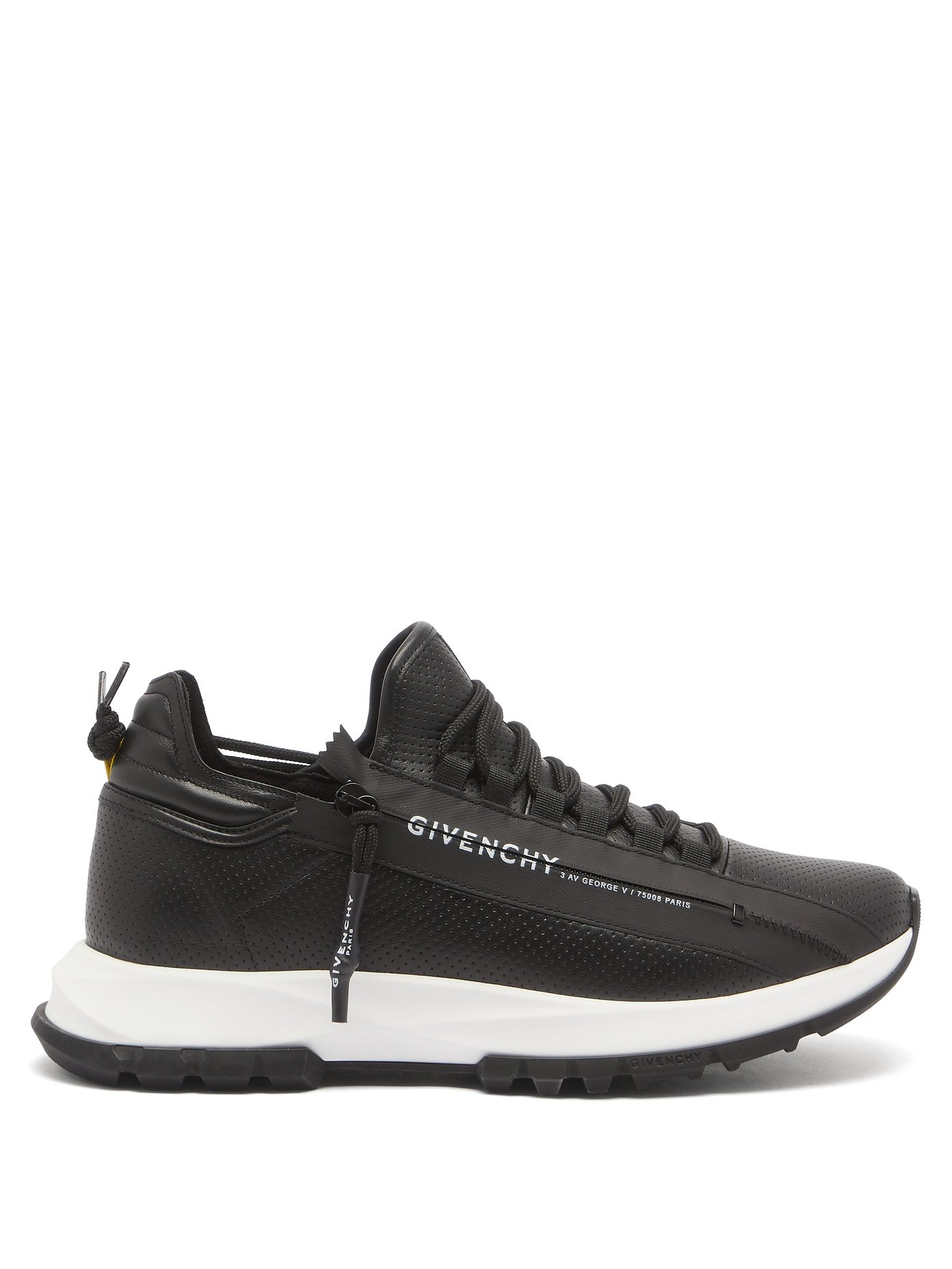 givenchy perforated low sneakers in leather