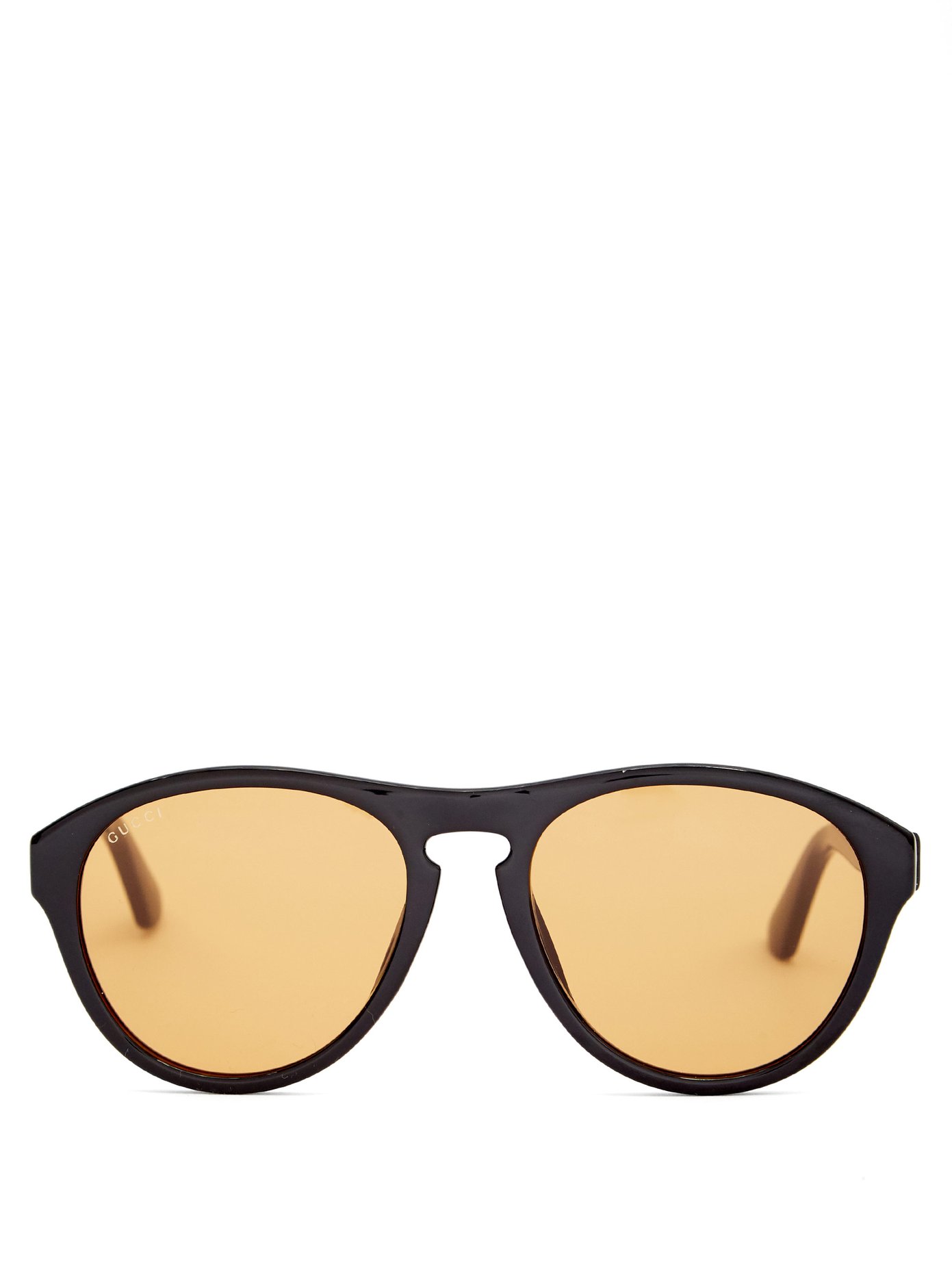 gucci round acetate sunglasses
